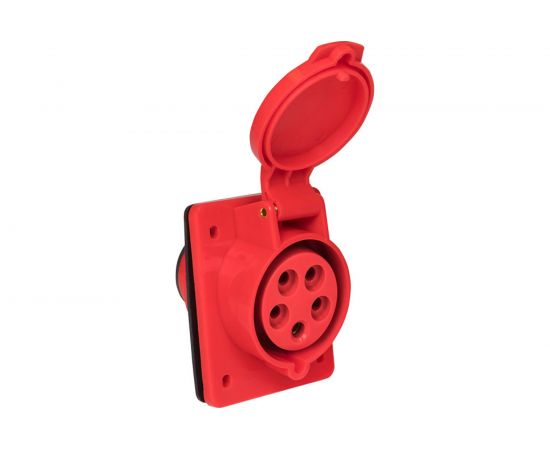 Кабельная розетка EKF 32А 3Р+N+Е IP44 скрытая 380В 425 ЭКФ ps-425-32-380 – изображение 3