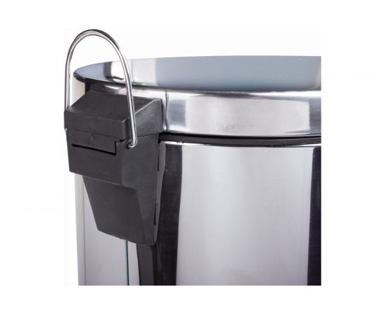 Ведро-контейнер для мусора с педалью ЛАЙМА 5 л, зеркальное, нержавеющая сталь 232260 – изображение 4