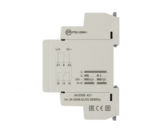 Реле времени РЕЛЕОН задержка выключения по сигналу 1 CO контакт 8А; 24-240 AC/DC; RT141024000 – изображение 4