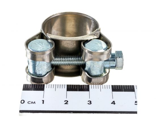 Силовой хомут Nord-Yada Д: 23-25 мм, Ш: 18 мм, Т: 0,6 мм, болт: М5х40, нерж. сталь 903115 – изображение 4