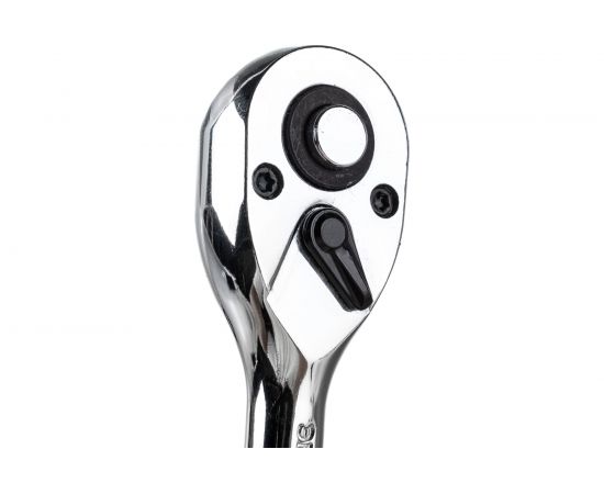 Трещотка с прямой рифленой металлической ручкой ЭВРИКА 1/4 72-зубцовая ER-91472 – изображение 4