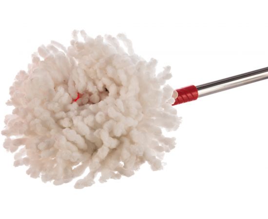 Набор МОП КОШКИН ДОМ ведро 9л, швабра, отжим юла, насадка 30-10-004 – изображение 5