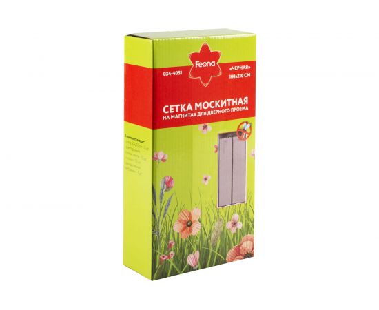 Москитная сетка на магнитах FEONA 1x2.1 м, черная 034-4051 224825 – изображение 5