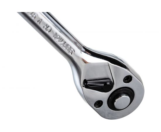 Трещотка с прямой рифленой металлической ручкой ЭВРИКА 1/4 72-зубцовая ER-91472 – изображение 5