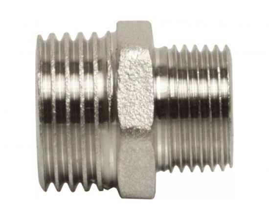 Переходной ниппель VRT 1/2""-3/8"", наружная/наружная, никель 1909-001510 503071 – изображение 6