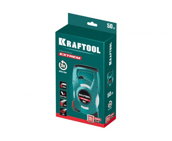 Геодезическая стальная мерная лента KRAFTOOL Extrem 50 м 34185-50 – изображение 9