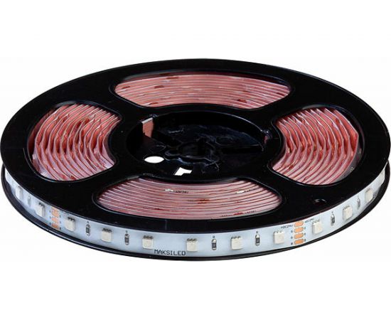 Светодиодная лента MAKSILED 24В, 60д/м, 14.4Вт/м, IP65, RGB, 5м ML-R60-4040-RGB-ST-24V 