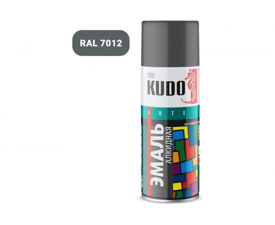 Универсальная эмаль KUDO темно-серая 57444 