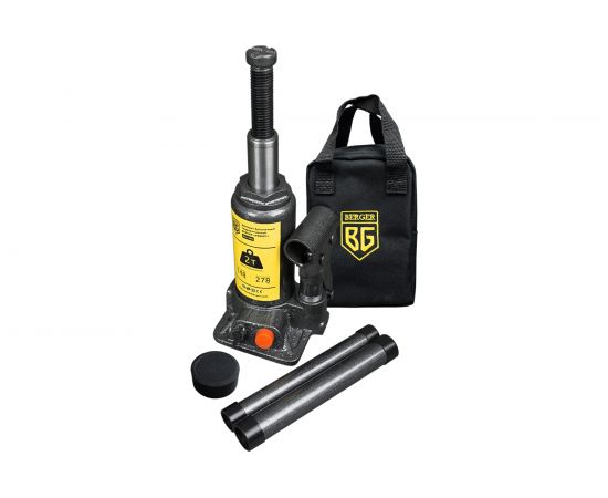 Бутылочный гидравлический домкрат Berger BG 2т. РЕБЕРГ BG1269 