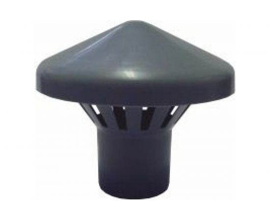 Вентиляционный зонт ООО МультиМирПласт 50 серый ЗНТ ВК 50 