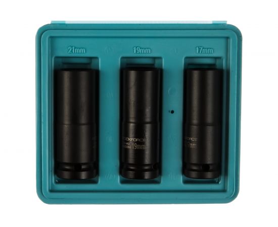 Набор ударных тонкостенных колесных головок (3 шт; 1/2"" DR) в кейсе ROCKFORCE RF-4032TH 