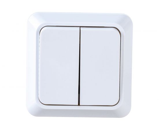 2 клавишный выключатель Econ Астра 10А белый 1103 