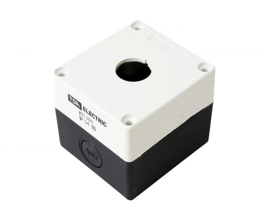 Корпус TDM КП101 для кнопок, 1место, белый SQ0705-0001 