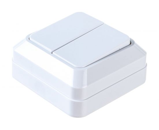 2 клавишный выключатель Econ Астра 10А белый 1103 – изображение 2