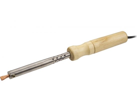 Паяльник ОНЛАЙТ OSE-Pes01-30W-CP дерево, клин прямой 80842 – изображение 2