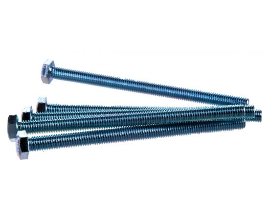 Болт КРЕП-КОМП полная резьба, цинк DIN933 8х120 пр.5,8 5шт бп8120мф – изображение 2