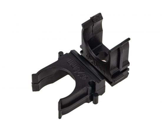 Черная крепеж-клипса для трубы REXANT d 20 мм, 100 шт. 28-0120-3 – изображение 2