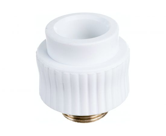 Комбинированная муфта ООО МультиМирПласт ППР 25x3/4 НР белая ППР МФК 25 3/4 НР – изображение 2
