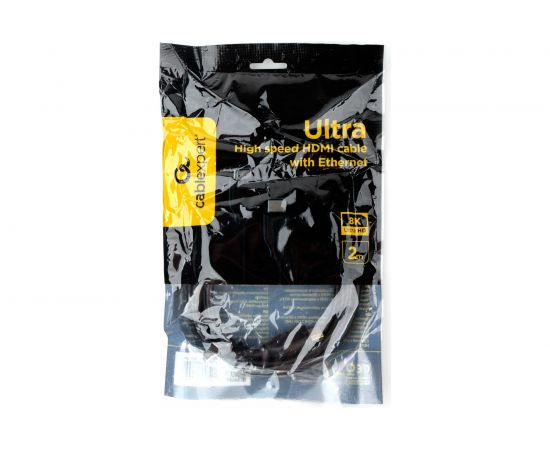 Кабель HDMI Cablexpert 2м, v2.1, 8K, 19M/19M, черный, пакет CC-HDMI8K-2M – изображение 2