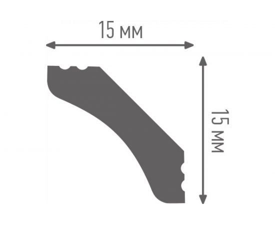 Плинтус ПЛИНТЭКС P 15/15 14607173946840 – изображение 2