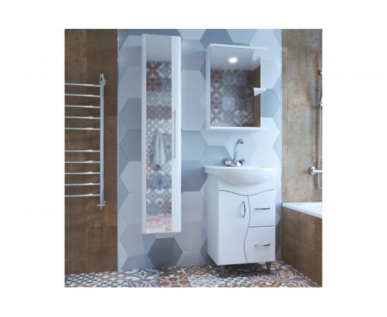 Тумба для ванной комнаты Mixline КЛАССИК-52 под умывальник Альфана-52 ПВХ 525508 – изображение 3