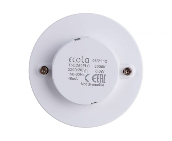 Светодиодная лампа Ecola GX53 LED 6,0W Tablet 220V 6000K матовое стекло /композит/ 27x75 T5QD60ELC – изображение 4