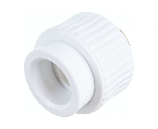 Комбинированная муфта ООО МультиМирПласт ППР 25x3/4 НР белая ППР МФК 25 3/4 НР – изображение 4