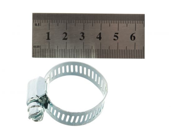 Хомуты Зубр ЭКСПЕРТ оцинкованные, просечная лента 12 мм, 16-32 мм, 4 шт. 37805-016-32-4 – изображение 5