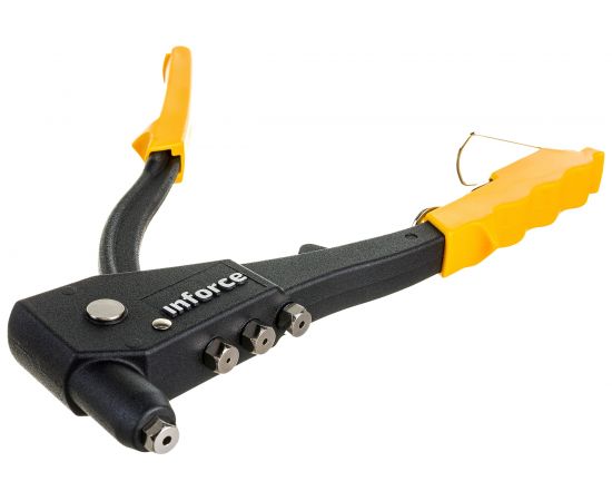 Литой ручной заклепочник Inforce в кейсе, с набором заклепок 2.4-4.8 мм 06-14-101 – изображение 6