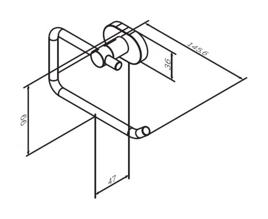 Держатель для туалетной бумаги, хром AM.PM A7434100 – изображение 6
