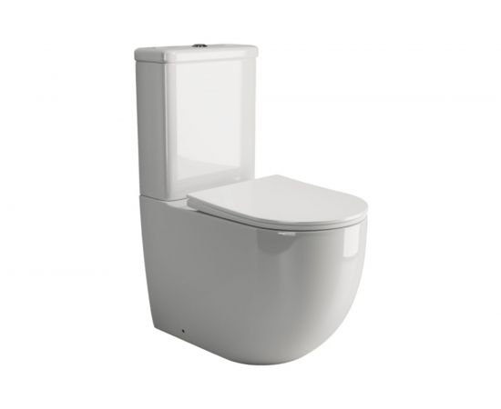 Напольная пристенная чаша унитаза Ceramica Nova MIA Rimless CN1801-B – изображение 7