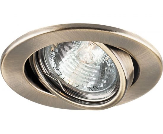 Светильник FERON ИВО-50w 12в, G5.3, поворотный античное золото 15208 