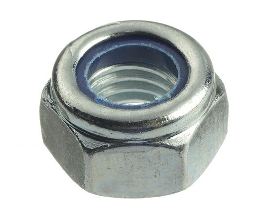 Шестигранные гайки со стопорным кольцом Профикреп DIN985 Zn, М12 25 шт 111161 