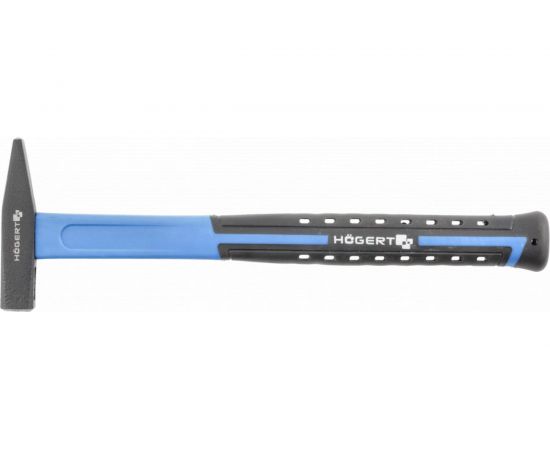 Слесарный молоток HOEGERT TECHNIK 2000 г, с рукояткой из стекловолокна HT3B039 