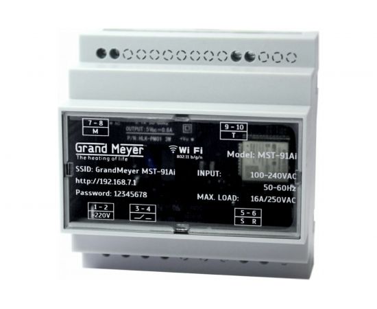 Беспроводная одноканальная метеостанция для систем снеготаяния Grand Meyer MST-91Ai 