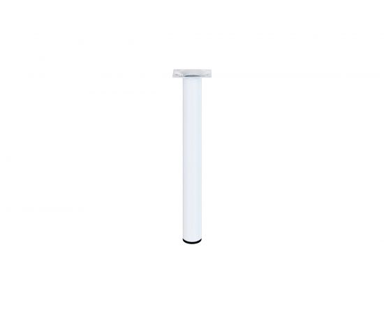 Ножка Tech-Krep D30х300 круглая, нерегулируемая, белая - накладка 151267 