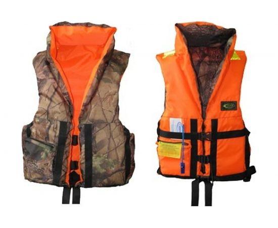 Спасательный двухсторонний жилет с воротником Norfin 080-100кг р.52-56 VPD-100 