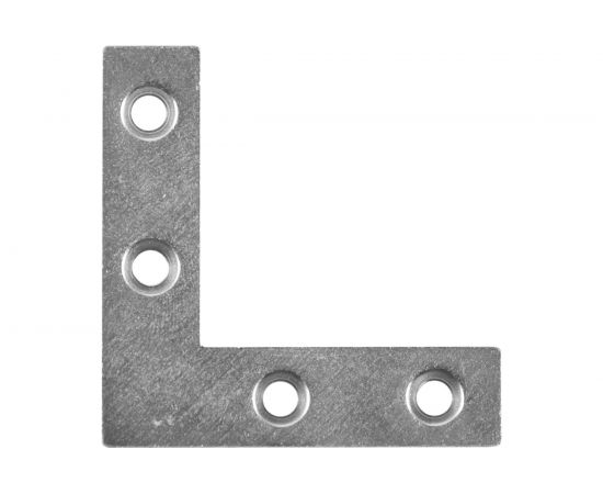 Мебельный плоский уголок VORMANN 40х40х10х1,5 мм, оцинкованный 00186 040 Z 