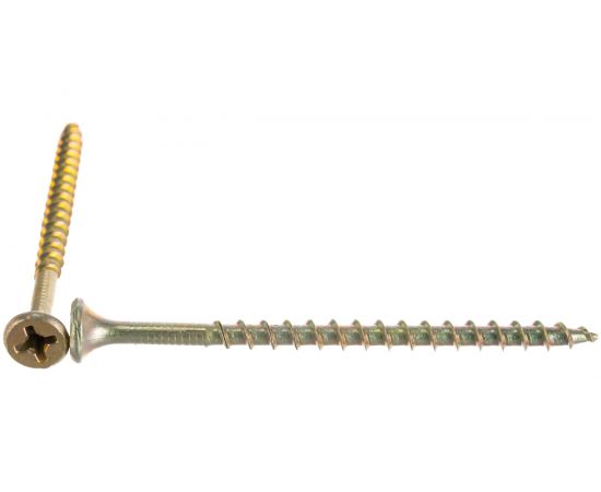 Саморезы с потайной головкой и крупным шагом МТК желтый цинк 1 кг, 4,2x65 113075 