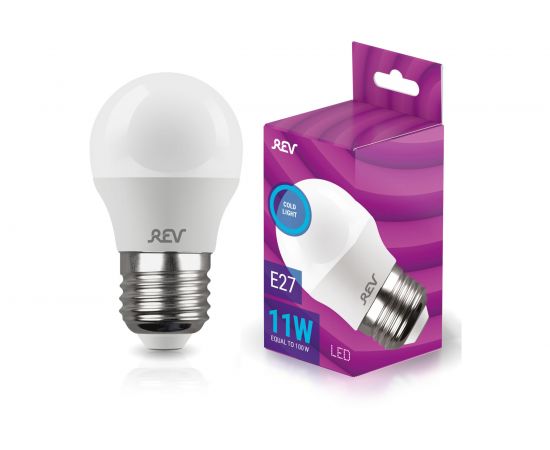 Светодиодная лампа REV G45 Е27 11W, 6500K, дневной свет 32522 2 