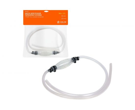 Насос для ручной перекачки топлива Airline Груша 1.5 м, с клапаном, прозрачная AEAT203 – изображение 2