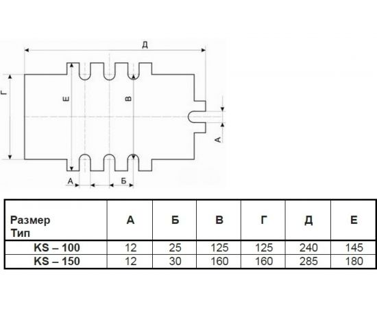 Крестовинные тиски KS-150 PROMA 25330150 – изображение 2