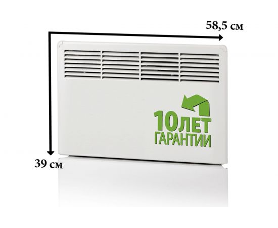 Конвектор Ensto FinnHeat, электронный термостат, вилка, 500Вт EPHBE05PR – изображение 2