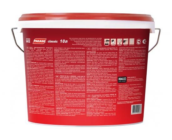 Краска акриловая PARADE W2 Гостиная & Спальня белая матовая 10 л Россия 90002000417 – изображение 2