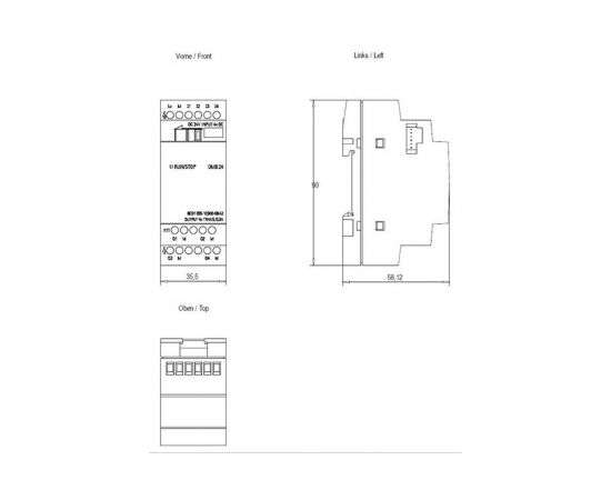 Модуль расширения Siemens LOGO! DM8 24, 6ED10551CB000BA2 – изображение 2