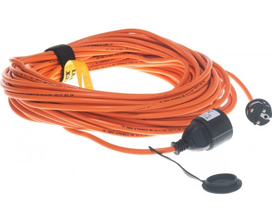 Силовой удлинитель без катушки УС1-Е-30 У-161, ПВС 3x1.5, 30м, 16А, 1 розетка с з/к LUX 16530 4606400419167 – изображение 2