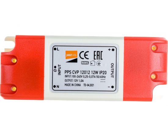 Блок питания Jazzway PPS CVP 12012 IP20 12w пластик 1032447 – изображение 2