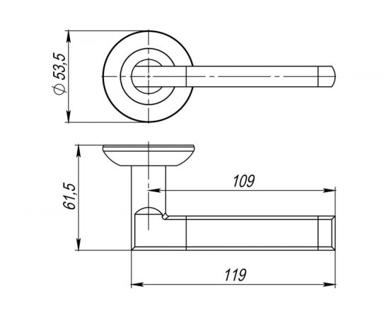 Раздельная ручка AJAX POLO JR BL-24 черный 43387 – изображение 3