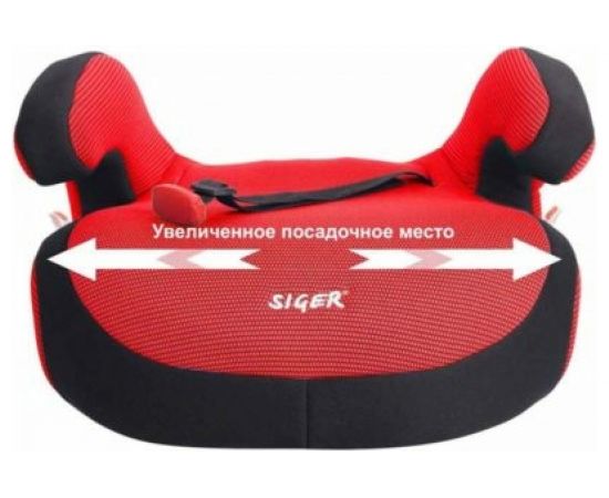 Удерживающее устройство для детей SIGER Бустер FIX красный, гр. III, 22-36 кг, 6-12 лет KRES0185 – изображение 4