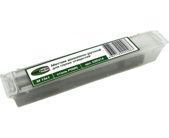 Машинно-ручной метчик TORNERI М13х1 Р6М5 для глухих отверстий 035314 – изображение 4